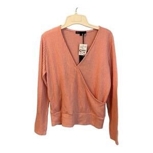 NEW Gibson Blush V Neck Sweater Pullover Size Small New with tags